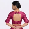 Wholesale Designer Bow-Back Silk Blouse | Bulk Readymade Saree Blouses Supplier - Image 4