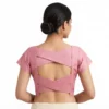 Wholesale Designer Cross-Strap Silk Blouse | Bulk Readymade Saree Blouses Supplier