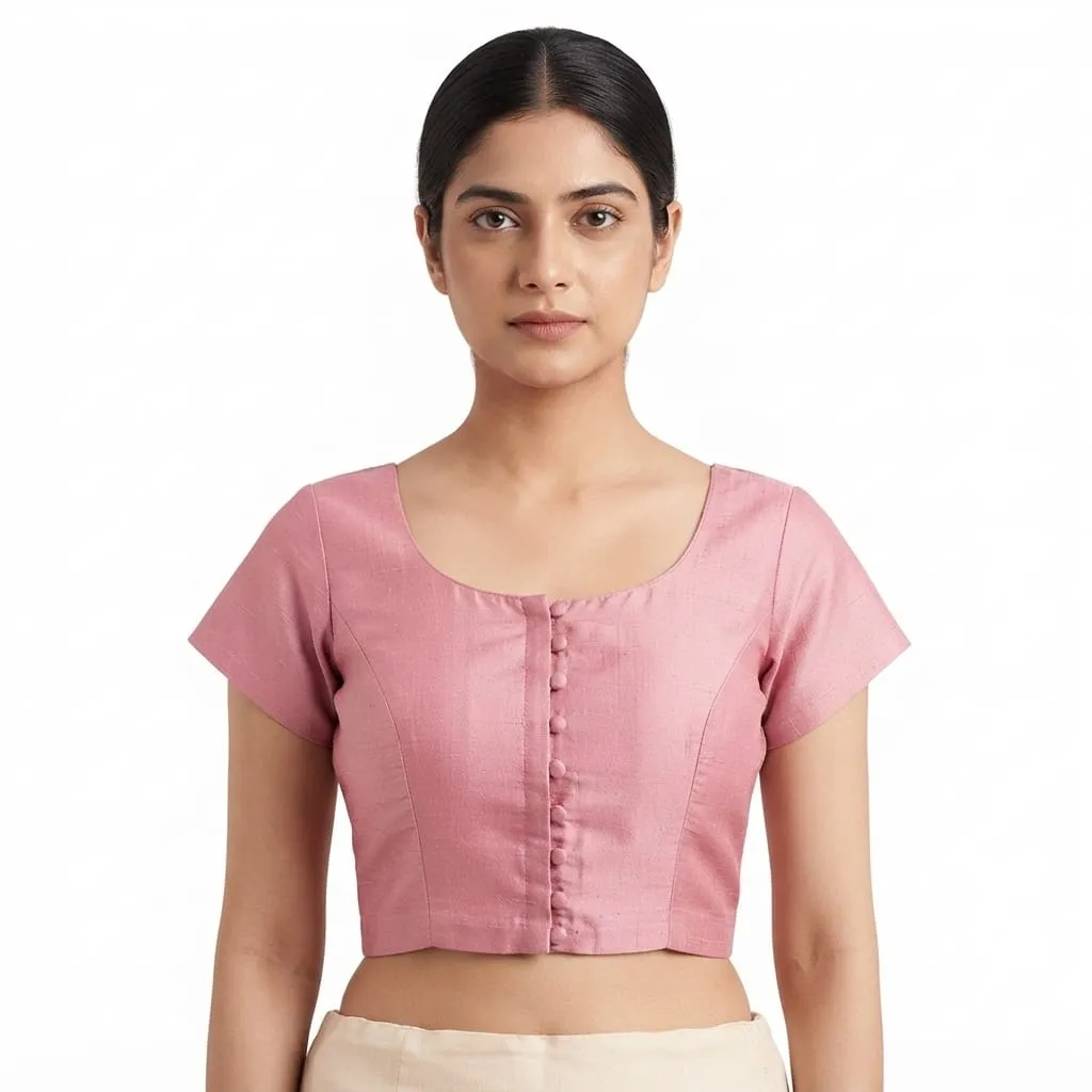 Wholesale Designer Cross-Strap Silk Blouse | Bulk Readymade Saree Blouses Supplier - Image 2