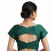 Wholesale Designer Cross-Strap Silk Blouse | Bulk Readymade Saree Blouses Supplier - Image 4
