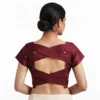 Wholesale Designer Cross-Strap Silk Blouse | Bulk Readymade Saree Blouses Supplier - Image 5