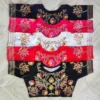 Wholesale Floral Kantha Stitch Embroidery Readymade Blouse – Malai Cotton Front Open Non-Padded Choli (Free Size 32–44)
