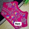 Wholesale Floral Kantha Stitch Embroidery Readymade Blouse – Malai Cotton Front Open Non-Padded Choli (Free Size 32–44) - Image 8