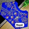 Wholesale Floral Kantha Stitch Embroidery Readymade Blouse – Malai Cotton Front Open Non-Padded Choli (Free Size 32–44) - Image 9