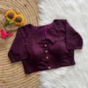 Wholesale Hakoba Chikankari Cotton Readymade Blouse | Front Button Padded Lot (38 to 42) - Image 6