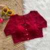 Wholesale Hakoba Chikankari Cotton Readymade Blouse | Front Button Padded Lot (38 to 42) - Image 7