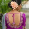 Wholesale Heavy Zari Embroidered Silk Bridal Blouse – Padded Back Open Dori Saree Choli (Free Size 32–44) - Image 3