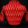 Wholesale Ikkat Collar Neck Readymade Blouse – Padded Front Open Saree Blouses