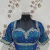 Wholesale Masaba Style Silk Bridal Readymade Blouse – Padded Back Open Dori Choli with Glass Sleeves (Free Size 32–44 | Plus Size Available - Image 6