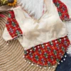 Wholesale Navratri Special Mirror Work Khadi Cotton Blouse | Padded Readymade Choli (38 to 42)