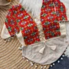Wholesale Navratri Special Mirror Work Khadi Cotton Blouse | Padded Readymade Choli (38 to 42) - Image 2