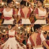 Wholesale Navratri Special Mirror Work Khadi Cotton Blouse | Padded Readymade Choli (38 to 42) - Image 4