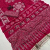 Wholesale Pure Ajrakh Satin Viscose Silk Saree – Original Mirror Work with Heavy OG Mirror Lace Pallu & Designer Blouse (Ready Stock) - Image 12