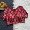 Wholesale Pure Cotton Hand Block Printed Readymade Blouse | Side Elastic Stretchable (Bust 38-42) - Image 10