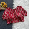 Wholesale Pure Cotton Hand Block Printed Readymade Blouse | Side Elastic Stretchable (Bust 38-42) - Image 11