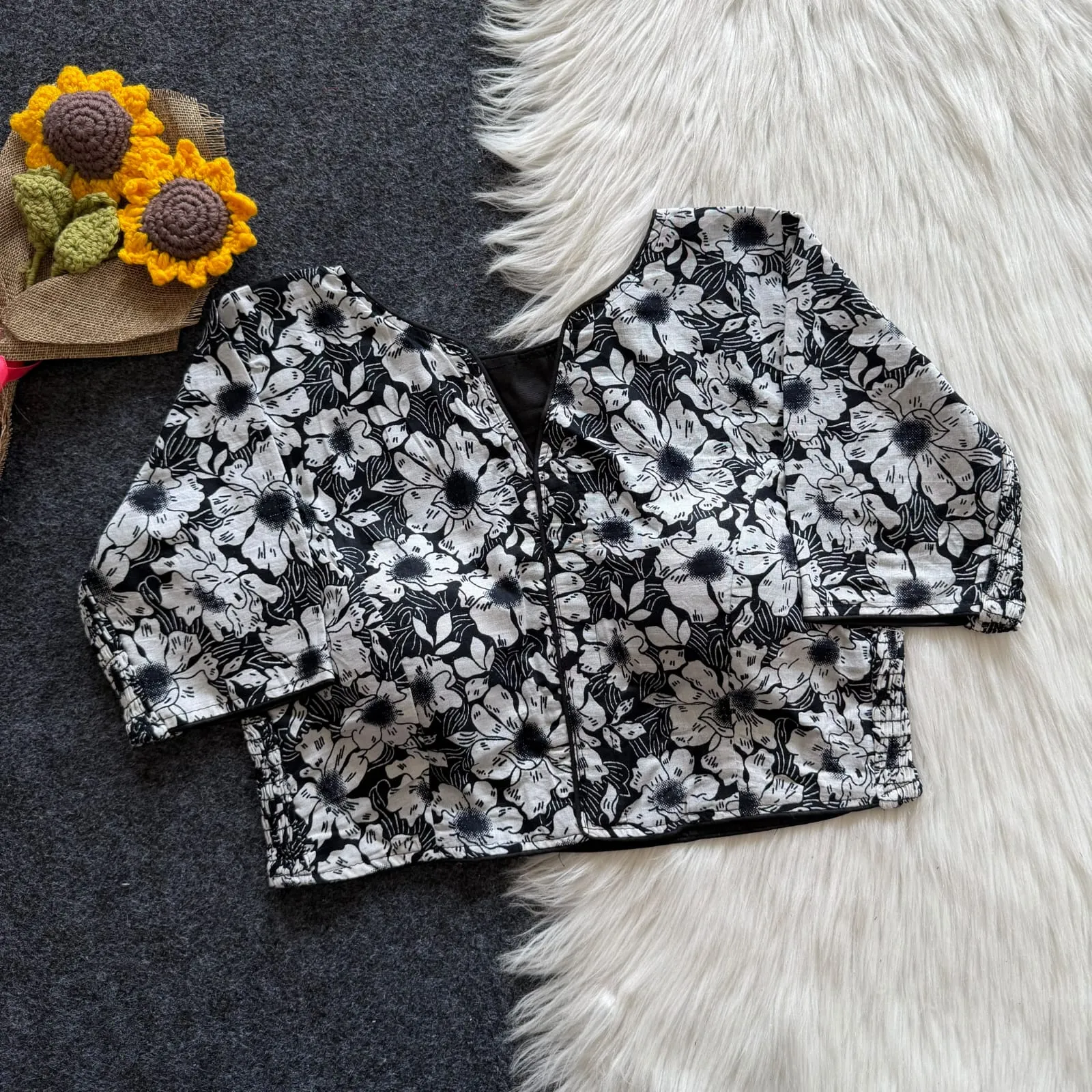 Wholesale Pure Cotton Hand Block Printed Readymade Blouse | Side Elastic Stretchable (Bust 38-42) - Image 14