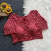 Wholesale Pure Cotton Hand Block Printed Readymade Blouse | Side Elastic Stretchable (Bust 38-42) - Image 5