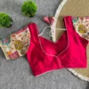 Wholesale Pure Crape Silk & Roman Silk Wedding Blouse | Ready Made Designer Padded Blouse - Image 2