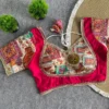 Wholesale Pure Crape Silk & Roman Silk Wedding Blouse | Ready Made Designer Padded Blouse - Image 9