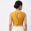 Wholesale Readymade Saree Blouses | Designer Sleeveless Keyhole-Back Silk Blouse Bulk Supplier - Image 3