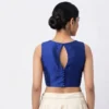 Wholesale Readymade Saree Blouses | Designer Sleeveless Keyhole-Back Silk Blouse Bulk Supplier - Image 4