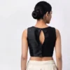Wholesale Readymade Saree Blouses | Designer Sleeveless Keyhole-Back Silk Blouse Bulk Supplier - Image 5