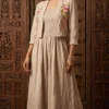 Women 2-Piece Mulmul Cotton Shrug Dress Set | Fits Up to 44 Bust
