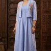 Women 2-Piece Mulmul Cotton Shrug Dress Set | Fits Up to 44 Bust - Image 10