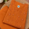 Women Pure Cotton Chikankari Kurti with Palazzo Pant Set | Ethnic Festive & Daily Wear Co-ord (Sizes M–3XL) - Image 14