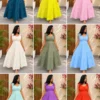Women's Pure Cotton Poplin Tiered Flare Dress | Shoulder Tie-Up Long Frock |