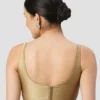 Women’s Readymade Silk Blend Sleeveless Saree Blouse – Stylish Scoop Neck Ethnic Wear - Image 3