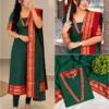 Women's Silk Cotton Festival Wear Kurti Set with Contrast Zari Weaving Dupatta | S to 3XL - Image 14