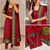 Women's Silk Cotton Festival Wear Kurti Set with Contrast Zari Weaving Dupatta | S to 3XL - Image 17
