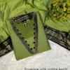 Women's Silk Cotton Festival Wear Kurti Set with Contrast Zari Weaving Dupatta | S to 3XL - Image 3