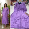 Angrakha Style Embroidered Kurta Pant Set for Women | Pure Rayon Cotton A-Line Kurti with Lace & Tassels (M–XXL) - Image 3