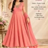 Arohi Embroidered Fendi Crush Anarkali Suit Set with Dupatta – Heavy 7 Meter Flare Ethnic Gown - Image 11