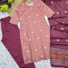 Athira Kanchi Cotton Embroidered Kurti Pant Set with Zari Border Dupatta (3-Piece Festive Salwar Suit for Women) - Image 11