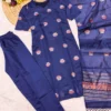 Athira Kanchi Cotton Embroidered Kurti Pant Set with Zari Border Dupatta (3-Piece Festive Salwar Suit for Women) - Image 4