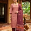 Athira Kanchi Cotton Embroidered Kurti Pant Set with Zari Border Dupatta (3-Piece Festive Salwar Suit for Women) - Image 5