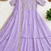 ATHIYA Rangoli Crush Kurti with Skirt Set – Embroidered Front-Slit Festive Ethnic Suit with Dupatta - Image 5
