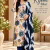Bamboo Cotton Printed Kurti Pant Set with Tie-Dye Dupatta - Image 11