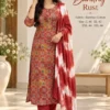 Bamboo Cotton Printed Kurti Pant Set with Tie-Dye Dupatta - Image 4