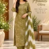 Bamboo Cotton Printed Kurti Pant Set with Tie-Dye Dupatta - Image 8