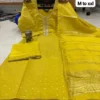 Banarasi Silk Kurti Pant Set with Dupatta - Image 16
