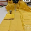 Banarasi Silk Kurti Pant Set with Dupatta - Image 6