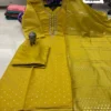 Banarasi Silk Kurti Pant Set with Dupatta - Image 7