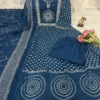Bandhani Print Mirror Work Anarkali Kurta Pant Set - Image 2