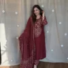 Bandhani Print Pure Cotton 6060 A-Line Kurta Set with Pockets | Heavy Handwork Yoke Kurti Pant Dupatta 3-Piece Suit