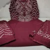 Bandhani Print Pure Cotton 6060 A-Line Kurta Set with Pockets | Heavy Handwork Yoke Kurti Pant Dupatta 3-Piece Suit - Image 5