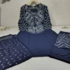 Bandhani Print Pure Cotton 6060 A-Line Kurta Set with Pockets | Heavy Handwork Yoke Kurti Pant Dupatta 3-Piece Suit - Image 6